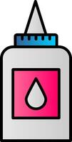 Liquid Glue Line Filled Gradient  Icon vector