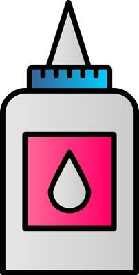 Liquid Glue Line Filled Gradient  Icon
