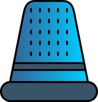 Thimble Line Filled Gradient  Icon vector