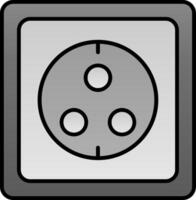 Wall Socket Line Filled Gradient  Icon vector