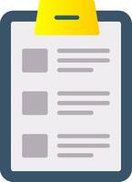 Checklist Flat Gradient  Icon vector