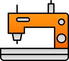 Sewing Machine Line Filled Gradient  Icon vector