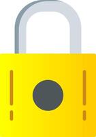 Padlock Flat Gradient  Icon vector