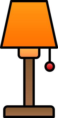 Lamp Line Filled Gradient  Icon