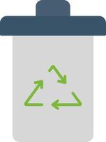 Garbage Flat Gradient  Icon vector