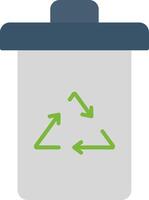 Garbage Flat Gradient  Icon vector