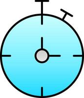Chronometer Line Filled Gradient  Icon vector
