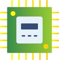 Processor Flat Gradient  Icon vector