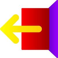 Logout Flat Gradient  Icon vector