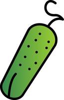 Pickle Line Filled Gradient  Icon vector