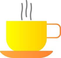 Hot Coffee Flat Gradient  Icon vector