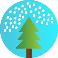 Snow Globe Flat Gradient  Icon vector