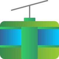 Cableway Flat Gradient  Icon vector