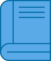 Book Filled Blue  Icon vector