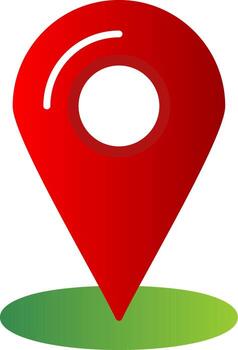 ubicación plano degradado icono vector