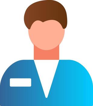 Postman Flat Gradient  Icon vector
