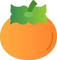 Persimmon Flat Gradient  Icon vector