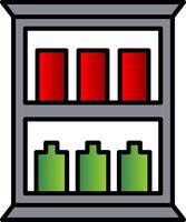 Medicine Cabinet Line Filled Gradient  Icon vector