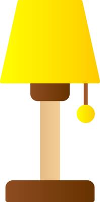 Lamp Flat Gradient  Icon
