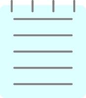 Note Flat Gradient  Icon vector