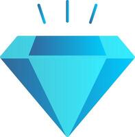 Diamond Flat Gradient  Icon vector