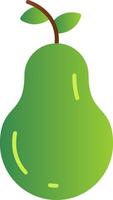 Pear Flat Gradient  Icon vector