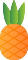 Pineapple Flat Gradient  Icon vector