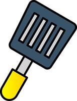 Spatula Line Filled Gradient  Icon vector