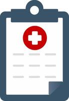 Medical Report Flat Gradient  Icon vector