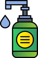 Hand Soap Line Filled Gradient  Icon vector