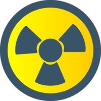 Nuclear Flat Gradient  Icon vector