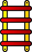 Stepladder Line Filled Gradient  Icon vector