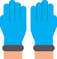 Protective Gloves Flat Gradient  Icon vector