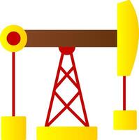 fósil combustible plano degradado icono vector