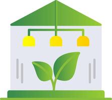Greenhouse Flat Gradient  Icon vector