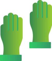 Gloves Flat Gradient  Icon vector
