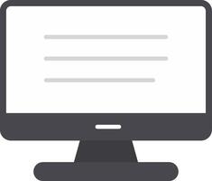 Computer Flat Gradient  Icon vector