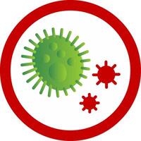 Bacteria Flat Gradient  Icon vector