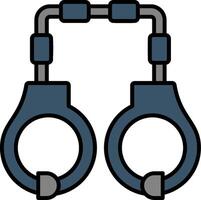 Handcuffs Line Filled Gradient  Icon vector