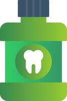 Mouthwash Flat Gradient  Icon vector