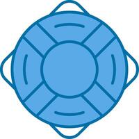 LifeBuoy Filled Blue  Icon vector