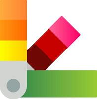 Color Swatch Flat Gradient  Icon vector