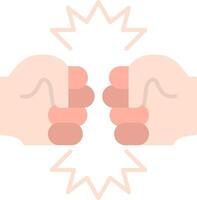 Fighting Flat Gradient  Icon vector