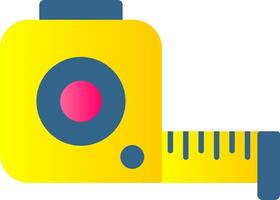 Tape Measure Flat Gradient  Icon vector