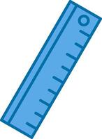 Ruler Filled Blue  Icon vector