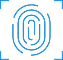 Fingerprint Flat Gradient  Icon vector