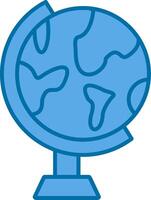 Geography Filled Blue  Icon vector