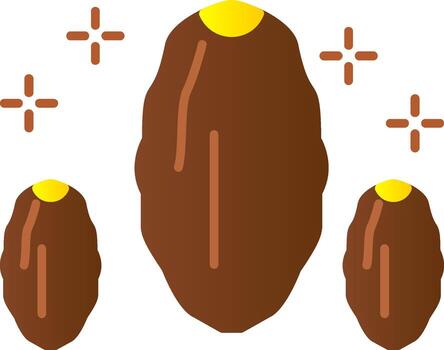 Dates Flat Gradient  Icon vector