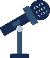 Stand Mic Flat Gradient  Icon vector