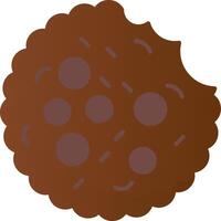 Cookie Flat Gradient  Icon vector